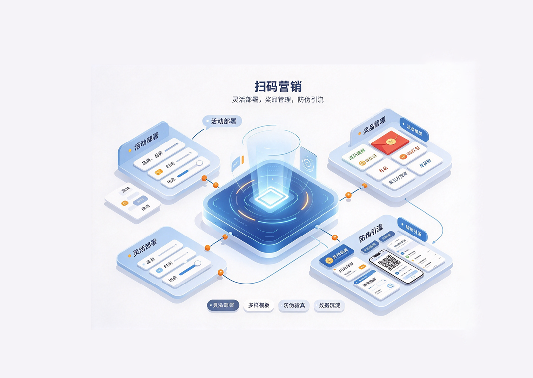 扫码营销 示意图